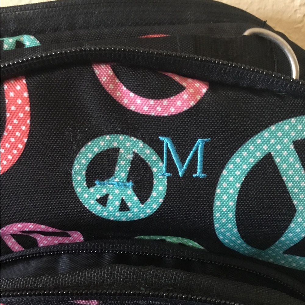 Pottery Barn Colorful Peace Sign Backpack - Picture 10 of 11